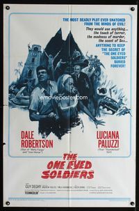 2s353 ONE EYED SOLDIERS one-sheet movie poster '67 Dale Robertson, Luciana Paluzzi, Guy Deghy
