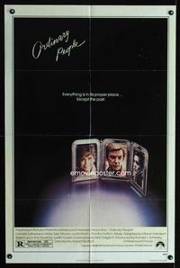 2s355 ORDINARY PEOPLE one-sheet '80 Donald Sutherland, Mary Tyler Moore, directed by Robert Redford!