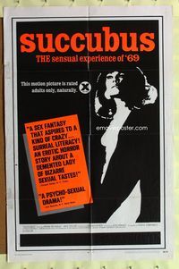 2s462 SUCCUBUS one-sheet '69 Necronomicon - Getraumte Sunden, super sexy Janine Reynaud, x-rated!