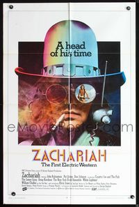 2s548 ZACHARIAH one-sheet movie poster '71 drugs and rock & roll, the first electric western!
