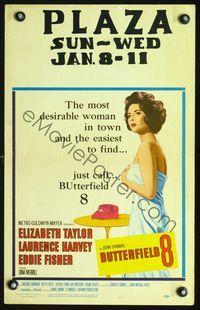 2t057 BUTTERFIELD 8 WC '60 callgirl Elizabeth Taylor is the most desirable and easiest to find!