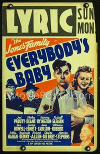 2t107 EVERYBODY'S BABY WC '39 The Jones Family, Shirley Deane, Spring Byington, Gleason, Prouty