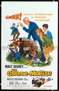 2t138 GNOME-MOBILE WC '67 wacky Walt Disney fantasy, Walter Brennan, Tom Lowell, Matthew Garber