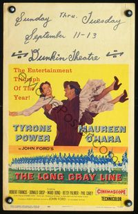 2t242 LONG GRAY LINE WC '54 art of Tyrone Power carrying Maureen O'Hara, plus West Point cadets!