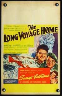2t244 LONG VOYAGE HOME WC '40 John Ford, Eugene O'Neill, sailors John Wayne & Thomas Mitchell!