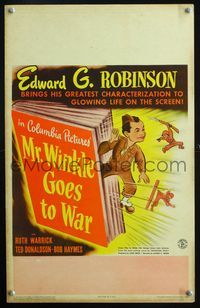 2t276 MR. WINKLE GOES TO WAR WC '44 soldier Edward G. Robinson, from the novel by Theodore Pratt!