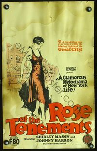 2t360 ROSE OF THE TENEMENTS WC '26 art of pretty young Jewish Shirley Mason chained to her life!