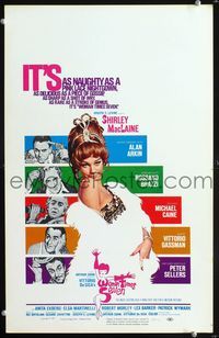 2t490 WOMAN TIMES SEVEN WC '67 sexy Shirley MacLaine is as naughty as a pink lace nightgown!