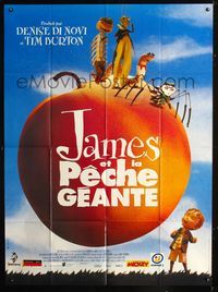 2u440 JAMES & THE GIANT PEACH French one-panel poster '96 Walt Disney animated fantasy cartoon!