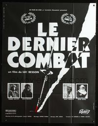 2u462 LE DERNIER COMBAT French 1p '83 Luc Besson, Jean Reno, cool design by Guichard & Camboulive!