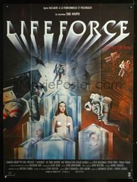 2u471 LIFEFORCE French 1panel '85 Tobe Hooper, cool completely different sexy sci-fi art by Raffin!