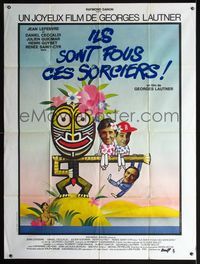 2u571 THESE SORCERERS ARE MAD French 1p '78 Ils sont fous ces sorciers, wacky art by Andre Nicard!