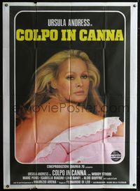 2u194 LOADED GUNS Italian 1panel '74 Colpo in Canna, close up of nearly naked sexy Ursula Andress!
