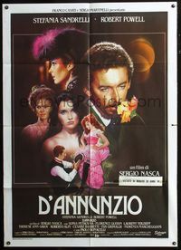 2u199 LOVE SIN Italian 1panel '87 Sergio Nasca's D'Annunzio, cool cast montage art by Renato Casaro!