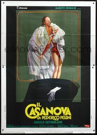 2u024 FELLINI'S CASANOVA Italian 2p '76 Il Casanova di Federico Fellini, different art by Ciriello!