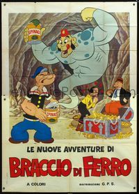 2u037 LE NUOVE AVVENTURE DI BRACCIO DI FERRO Italian 2p '77 Popeye, Olive Oyl & Wimpy by B. Napoli!
