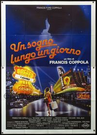 2u050 ONE FROM THE HEART Italian 2p '82 Francis Ford Coppola, different art of downtown Las Vegas!