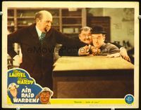 2v013 AIR RAID WARDENS LC '43 great image of scared Stan Laurel & Oliver Hardy with Edgar Kennedy!