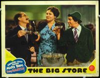 2v032 BIG STORE lobby card '41 great close up of Groucho & Chico Marx toasting Margaret Dumont!