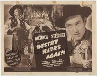 2v403 DESTRY RIDES AGAIN TC R47 great image of James Stewart, plus 2 images of Marlene Dietrich!