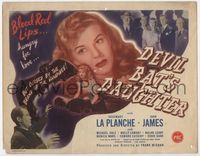 2v404 DEVIL BAT'S DAUGHTER title card '46 by day a beautiful girl, by night a screeching devil bat!