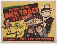2v406 DICK TRACY RETURNS Chap 1 TC R48 Ralph Byrd as famous detective, serial, art by Chester Gould!
