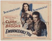 2v418 EMBRACEABLE YOU title card '48 sexy Geraldine Brooks was looking for trouble & Dane Clark!
