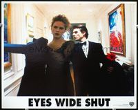 2v087 EYES WIDE SHUT lobby card '99 Stanley Kubrick, Tom Cruise & Nicole Kidman in dress clothes!