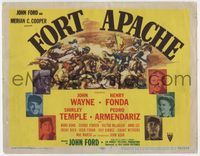 2v440 FORT APACHE TC '48 John Wayne, Henry Fonda, Shirley Temple, Victor McLaglen, plus cool art!
