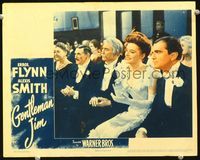 2v104 GENTLEMAN JIM lobby card '42 beautiful Alexis Smith & others in audience at fancy gathering!