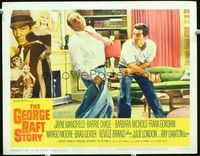 2v106 GEORGE RAFT STORY LC #3 '61 Ray Danton slugs guy in living room, Mansfield in border art!
