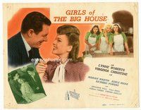 2v456 GIRLS OF THE BIG HOUSE title card '45 Richard Powers with pretty Lynne Roberts & tough girls!
