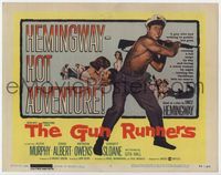 2v472 GUN RUNNERS title card '58 Audie Murphy, directed by Don Siegel, written by Ernest Hemingway!