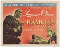 2v474 HAMLET title card '48 Laurence Olivier as William Shakespeare's hero, Best Picture winner!