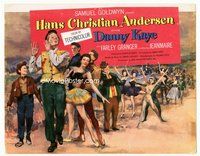 2v475 HANS CHRISTIAN ANDERSEN TC '53 art of Danny Kaye playing w/invisible flute w/story characters