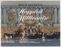 2v476 HAPPIEST MILLIONAIRE title lobby card '68 Walt Disney, cool completely different artwork!