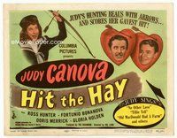 2v494 HIT THE HAY title card '45 Judy Canova's hunting beau Ross Hunter with arrows and scores!