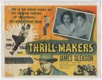 2v500 HOLLYWOOD THRILL MAKERS title lobby card '54 movie stunt men, the unsung heroes of the screen!