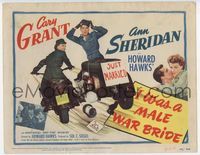 2v514 I WAS A MALE WAR BRIDE title card '49 cross-dresser Cary Grant, Ann Sheridan, Howard Hawks