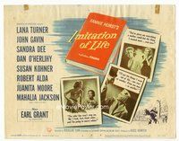 2v517 IMITATION OF LIFE title lobby card '59 Lana Turner, Sandra Dee, from Fannie Hurst's novel!