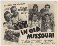 2v520 IN OLD MISSOURI title card R50 Alan Ladd prominently shown with the Weavers Brothers & Elviry!