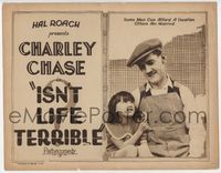2v530 ISN'T LIFE TERRIBLE TC '25 great c/u of Charley Chase & daughter, directed by Leo McCarey!
