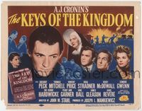 2v545 KEYS OF THE KINGDOM TC R54 religious Gregory Peck, Vincent Price, Thomas Mitchell, McDowall!