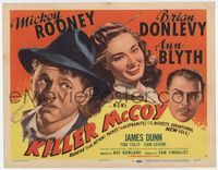 2v547 KILLER MCCOY title card '47 great art of smoking Mickey Rooney with Brian Donlevy & Ann Blyth!