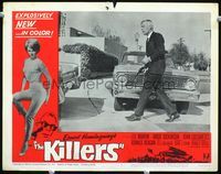 2v148 KILLERS LC #1 '64 directed by Don Siegel, close up of Lee Marvin holding gun with silencer!
