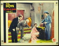 2v158 LADY WHO DARED lobby card '31 pretty consul's wife Billie Dove is caught in safe by three men!