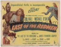 2v556 LAST OF THE REDMEN TC '47 Jon Hall, Evelyn Ankers, adapted from The Last of the Mohicans!