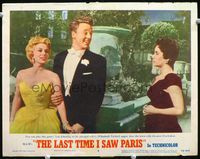 2v159 LAST TIME I SAW PARIS LC #5 '54 Elizabeth Taylor, Van Johnson & Eva Gabor in dress clothes!