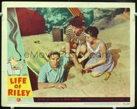 2v161 LIFE OF RILEY LC '49 Arthur Treacher & Rosemary DeCamp help William Bendix out of hole!