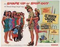 2v568 LT. ROBIN CRUSOE, U.S.N. TC '66 Disney, Dick Van Dyke as Admiral Honey with island babes!